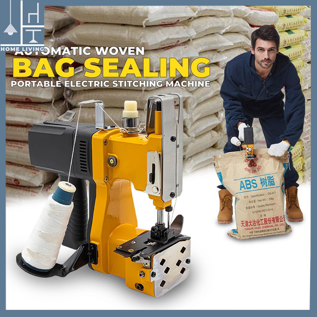 Mall Quality Electric Rice Bag Sealer White Rice Sack Sewing Machine