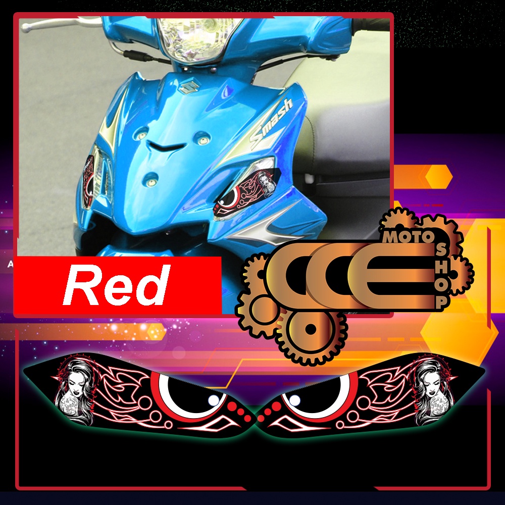Winker Eye Sticker For Suzuki Smash 110/115 - Tribal Design | Shopee ...