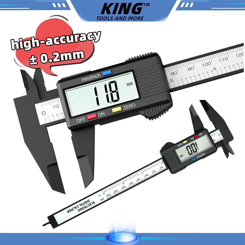 LCD Electronic Vernier 150mm 6Inch Digital Calipers Measuring Tools