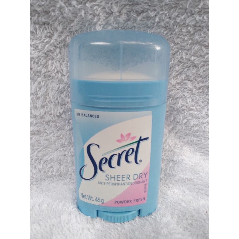 pH BALANCE SECRET SHEER DRY ANTI-PERSPIRANT/DEODORANT POWDER FRESH (45G ...