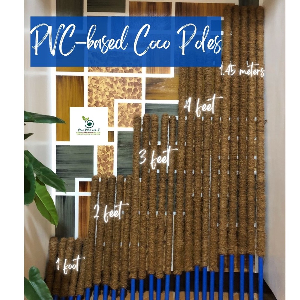 PVC Plant Pole, Plant Pole, Coco poles Coco Poles Coco rope Cocoropes Plant Support, Plant Stick