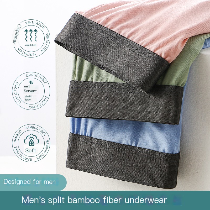 Long Bulge Elephant Pouch Sexy Men Underwear Bullet separation Boxers ...