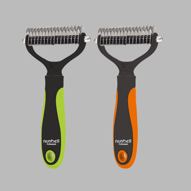 【phi local】dog Brush Nunbell Deshedding Dog Brush DoubleSided Pet