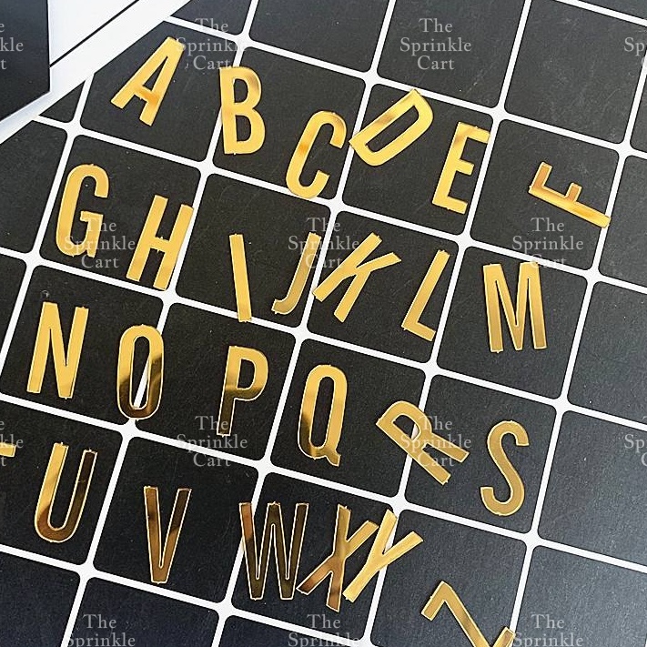Alphabet Lettering and Number Cursive Acrylic Set DIY Calligraphy ...