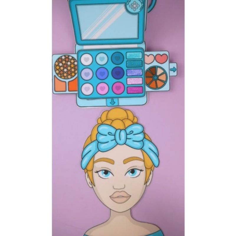 Makeup Bag viral paper doll quite book Children's Educational Toys