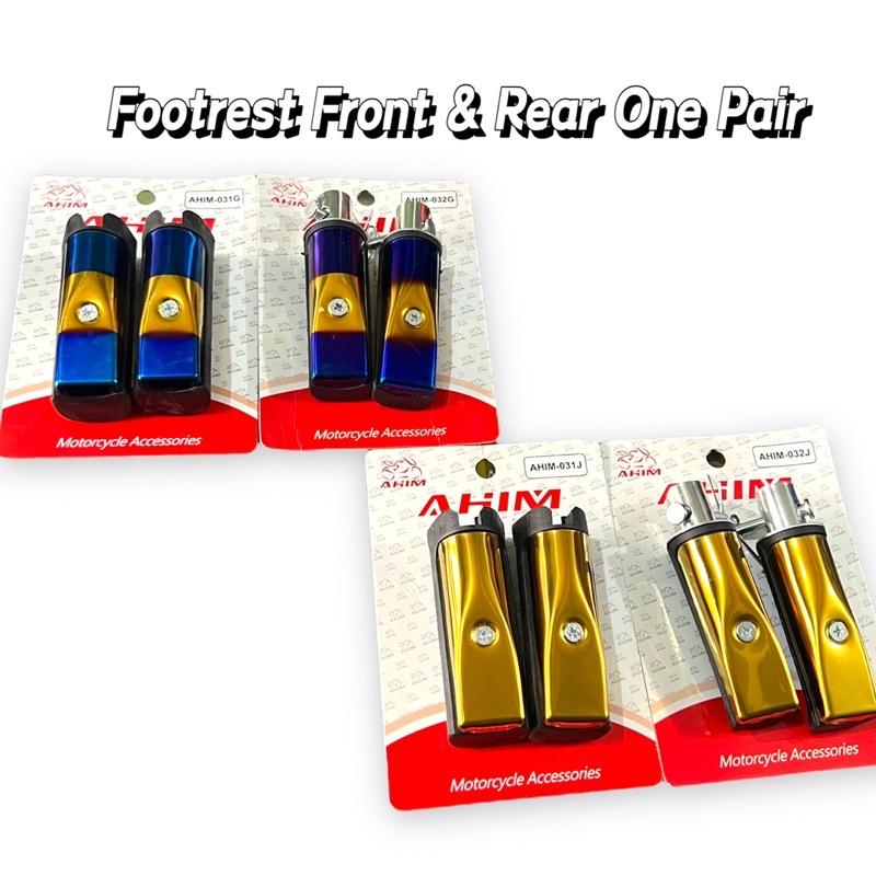 footrest xrm wave set (front and rear) | Shopee Philippines