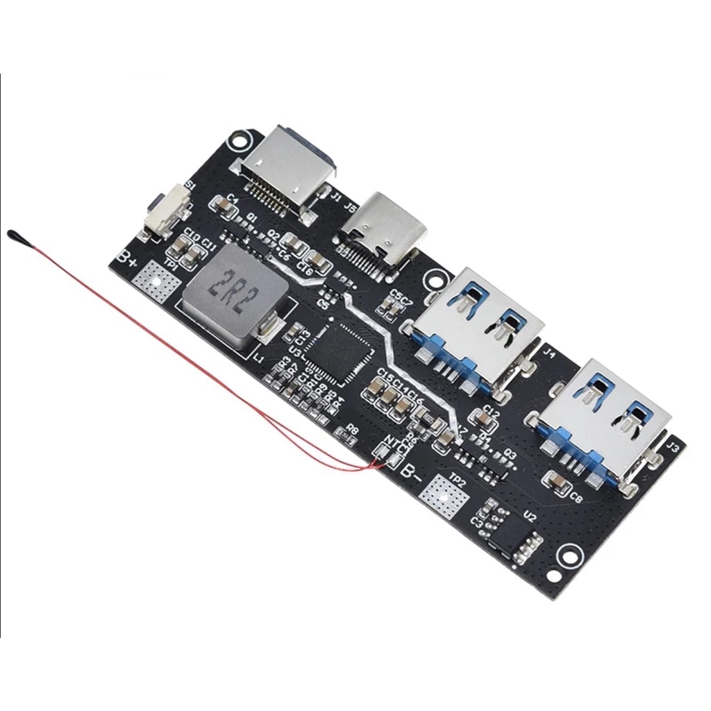 QC4.0 QC3.0 LED Dual USB 5V 4.5A 22.5W Micro Type-C USB 18650 Charging ...