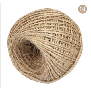 DIY 100m Burlap Natural Fiber Jute Twisted Twine Rope 2mm Thickness For  Packaging/Crafts/Decorations