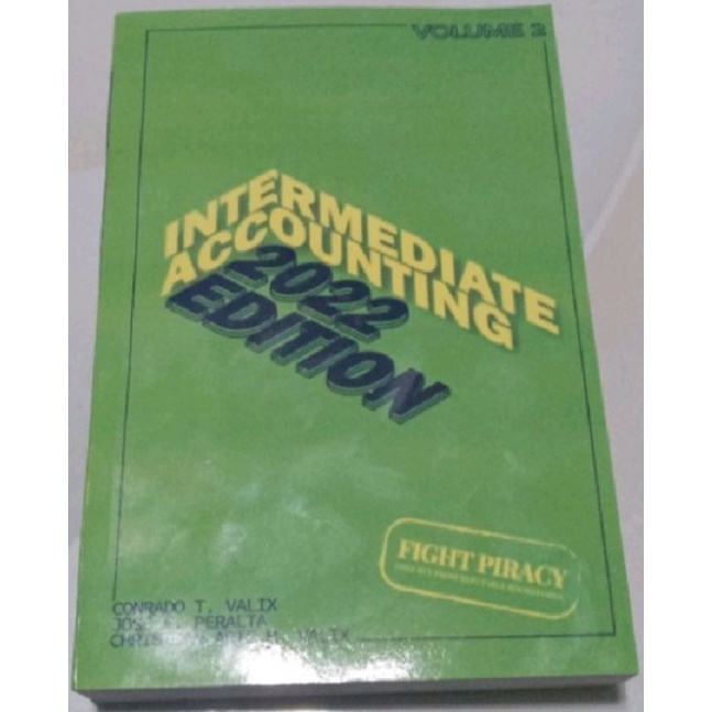 INTERMEDIATE ACCOUNTING VOLUME 2 2022ed.by Valix | Shopee Philippines