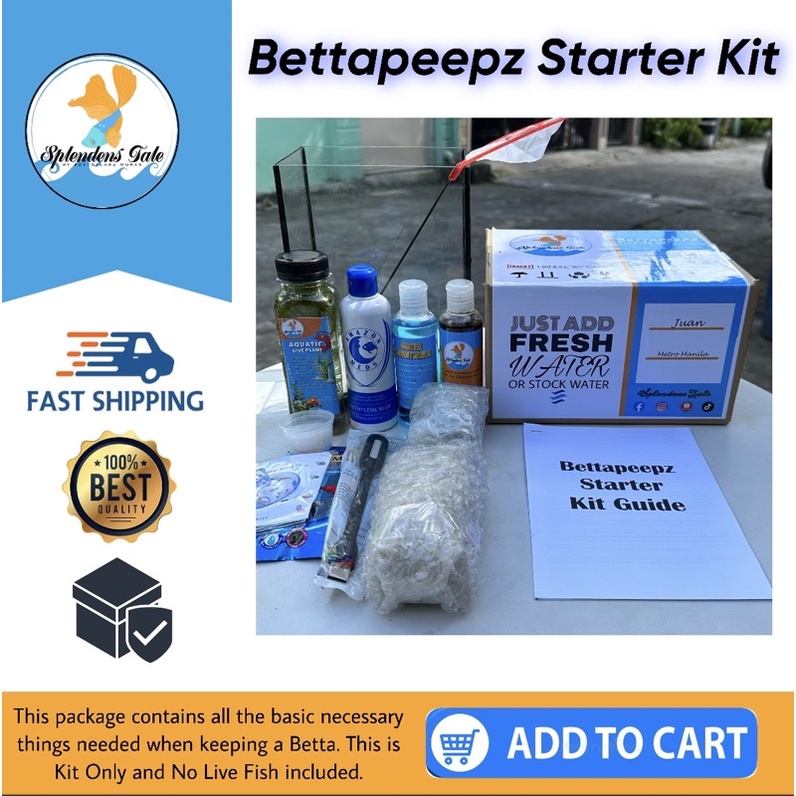 Bettapeepz Starter Kit Betta Starter Kit Aquarium Kit Betta Kit Betta