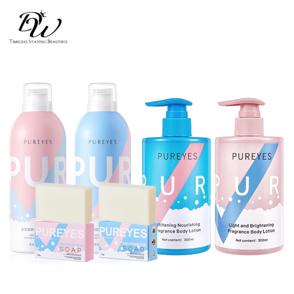 Pureyes Amino Acid Cream Mousse Shower Gel Perfume Body Wash 350ml