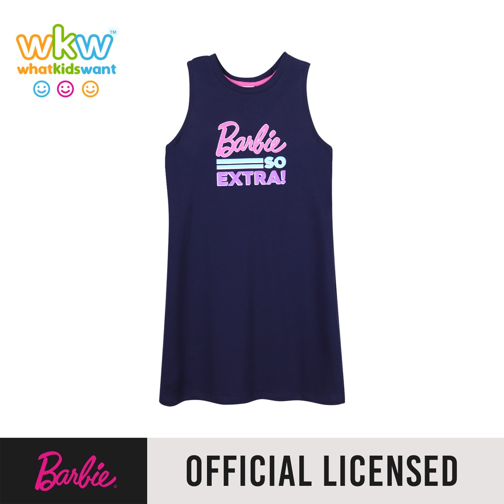 What Kids Want x Barbie Girls Racerback Shirt Dress | Shopee Philippines