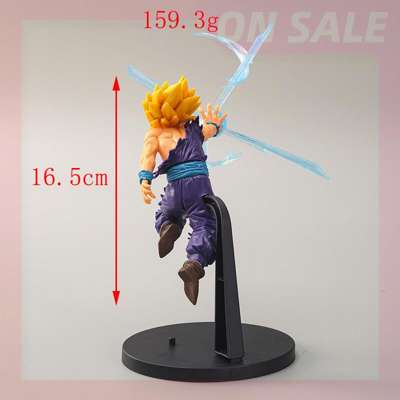 Hot 16.5cm Dragon Ball Z Son Gohan VS Cell Battle Damage Kamehameha ...