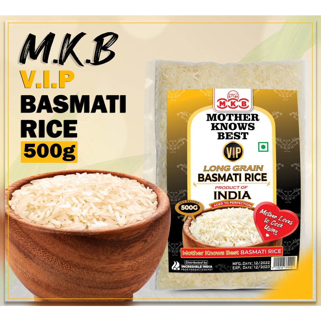 Mother Knows Best V.I.P Long Grain Basmati Rice 500g | Shopee Philippines