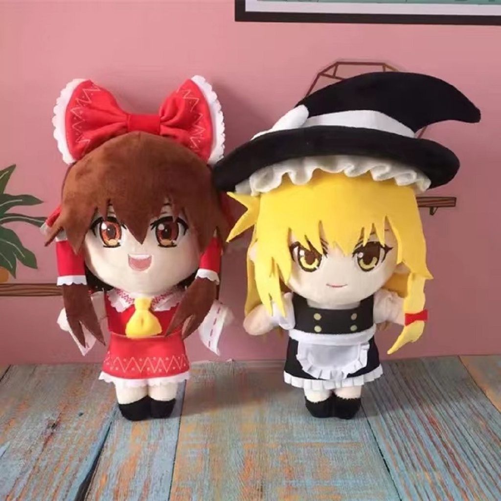 Touhou Project Plush Hakurei Reimu Kirisame Marisa Anime Plushie Toys 