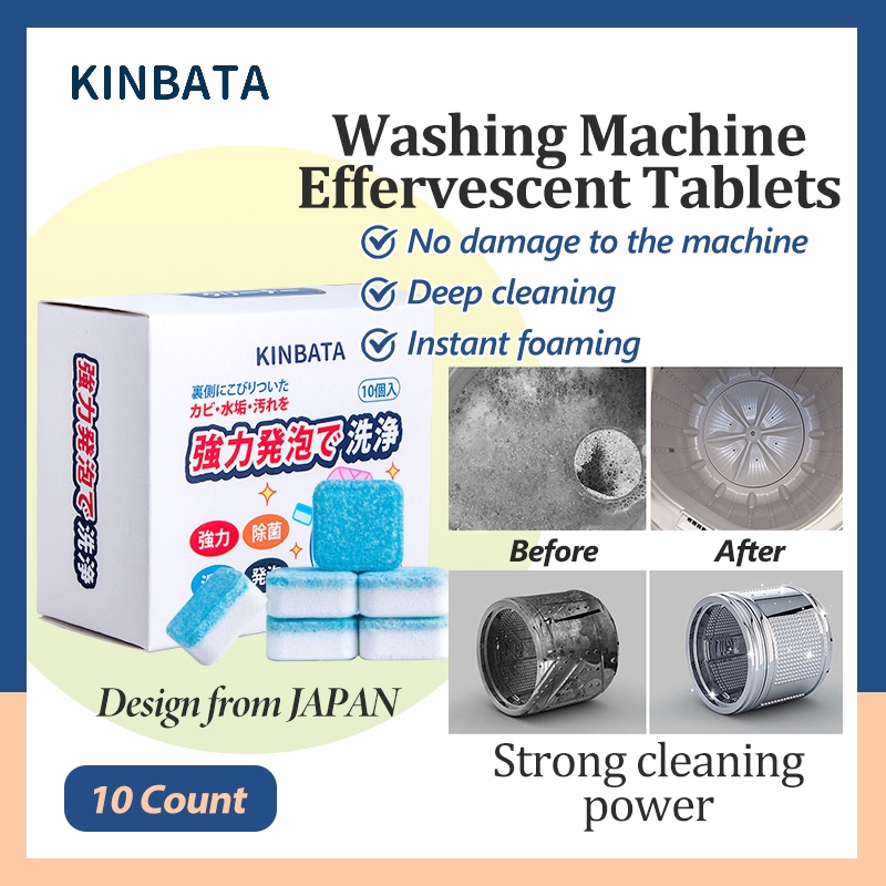 JAPAN Washing Machine Cleaner Tablet Antibacteria and Odor Remover