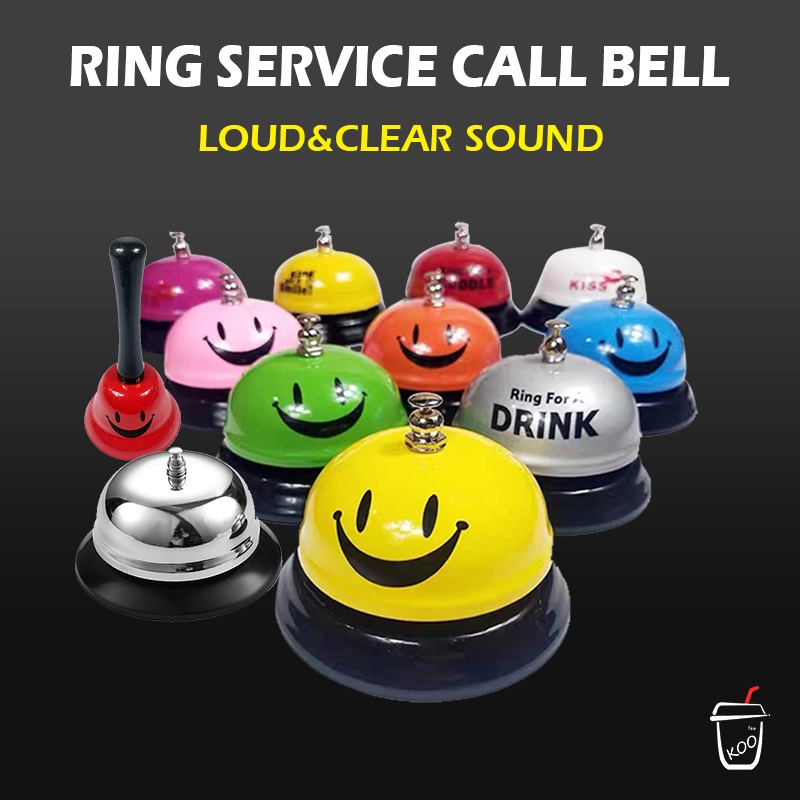 Ring Service Call Bell Stainless Steel Desktop Call Bell for Restaurant ...