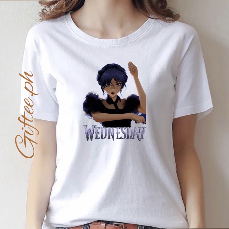 Wednesday Addams Graphic T-Shirt Jenna Wednesday Classic Tee | Shopee ...