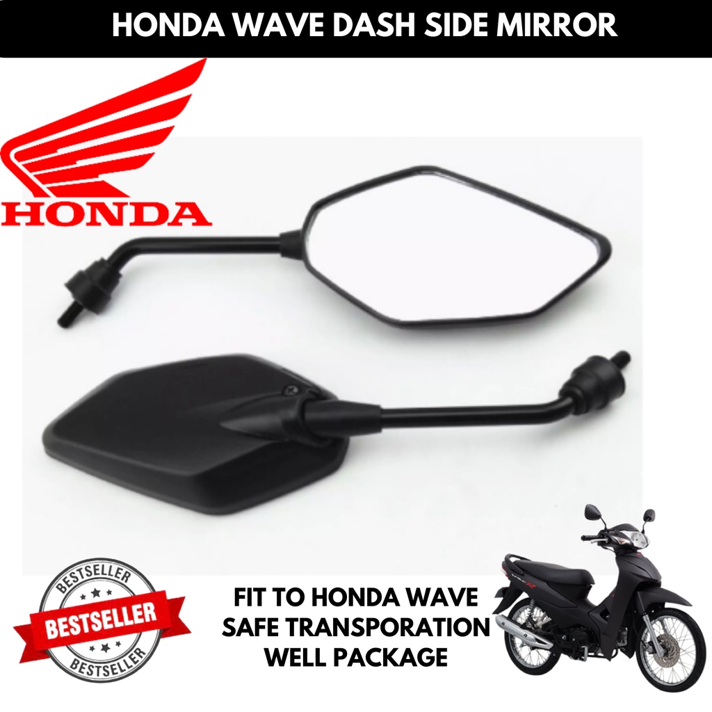 CY ORIGINAL 1 PAIR HONDA WAVE DASH LONG STEM SIDE MIRROR HONDA LONG