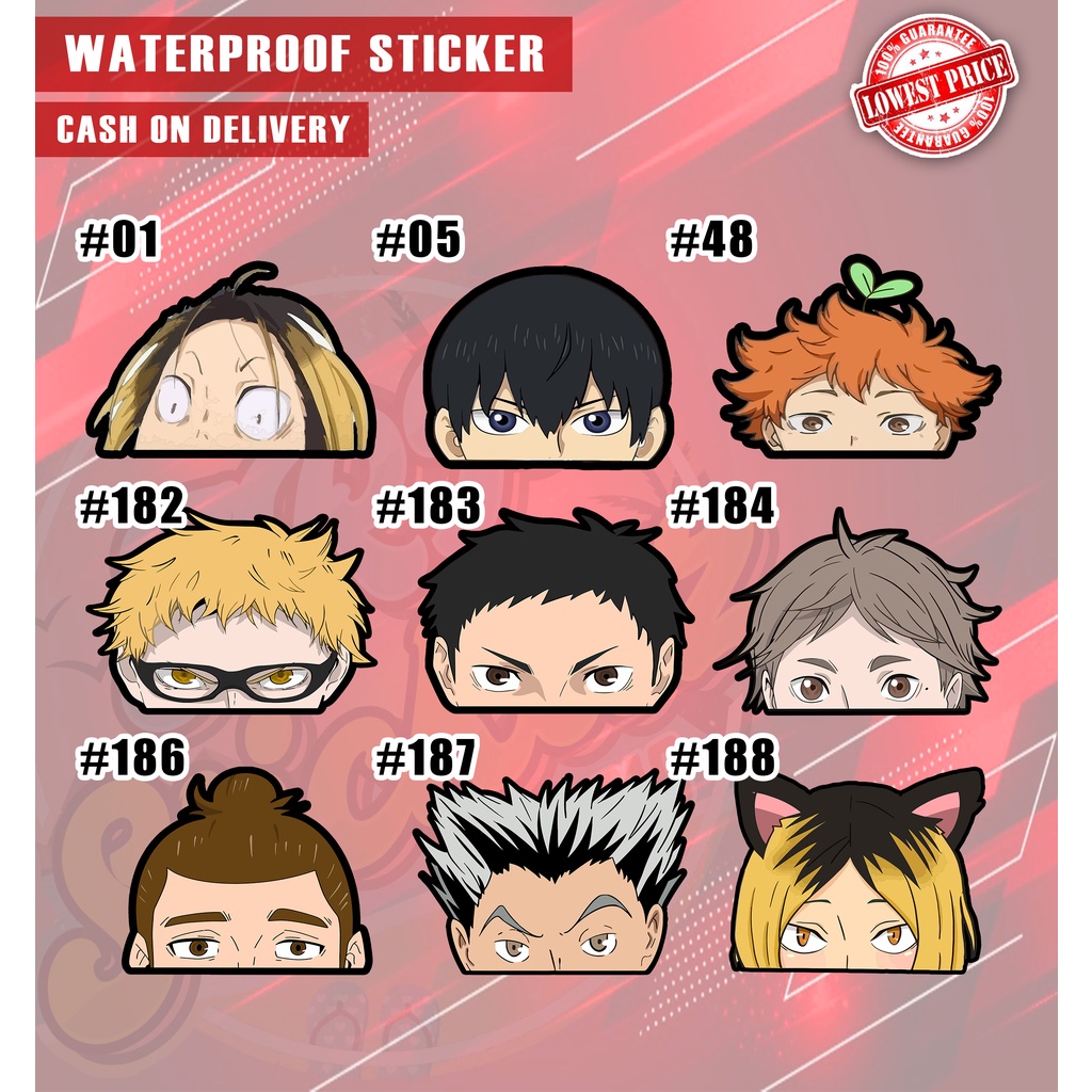 Haikyuu PEEKER Waterproof Stickers | Shopee Philippines