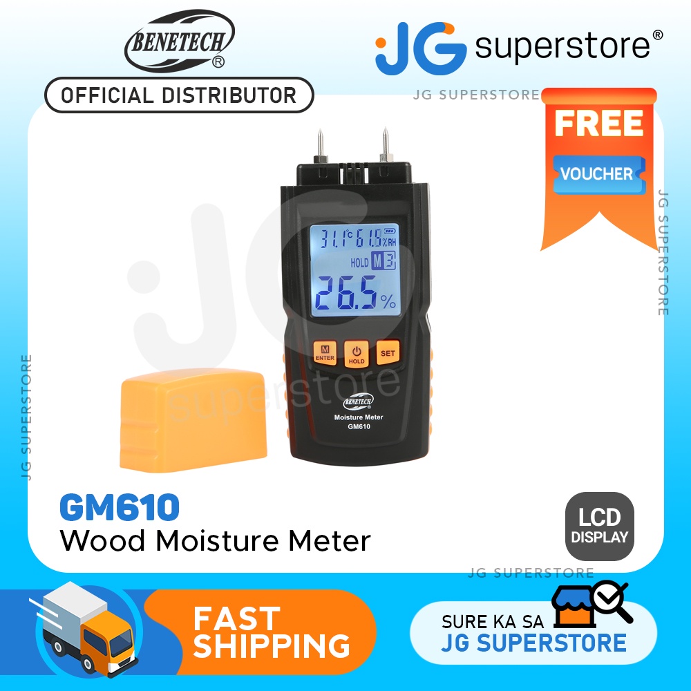 GM610 Portable Wood Moisture Tester Meter JG Superstore