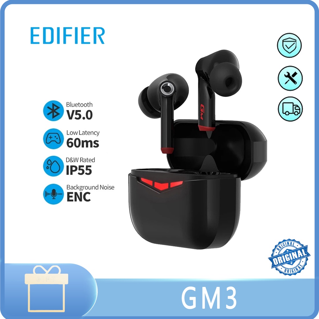Edifier GM3 True Wireless Gaming Bluetooth Headset InEar Noise