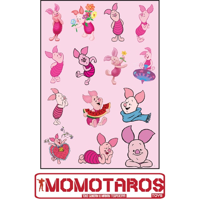 Piglet solo waterproof Sticker 1 pc | Shopee Philippines