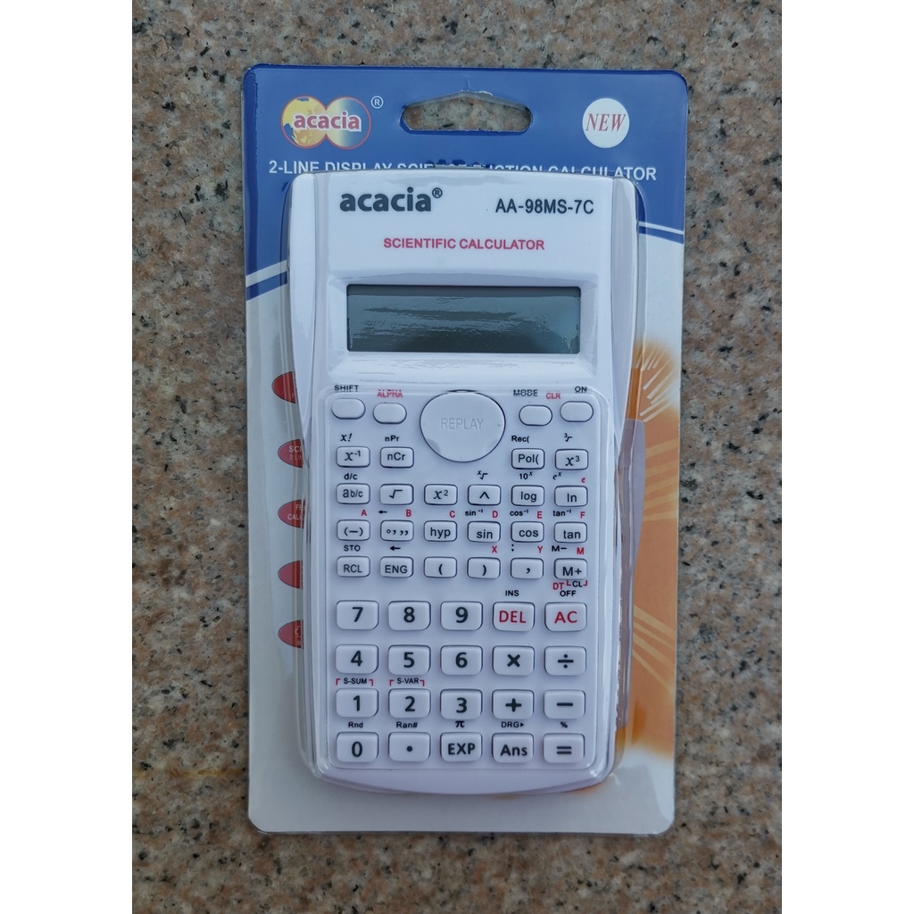 [Acacia] Scientific Calculator AA-98MS-7C [Use AAA batteries] | Shopee ...