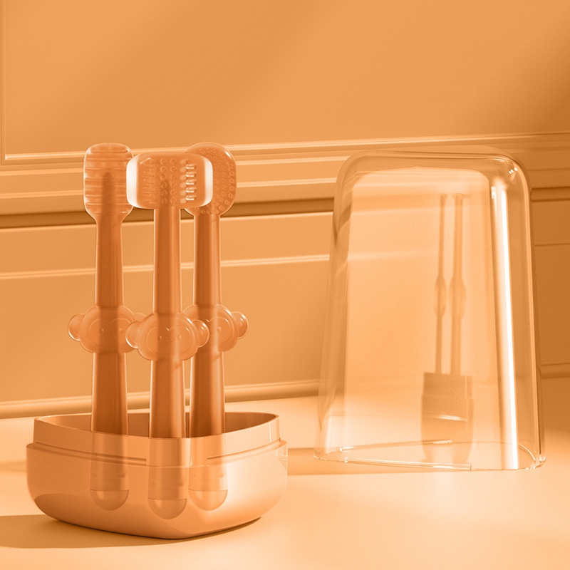 3pcs Toothbrush Kids Newborn Soft Brush Head Kit Dental Care Baby