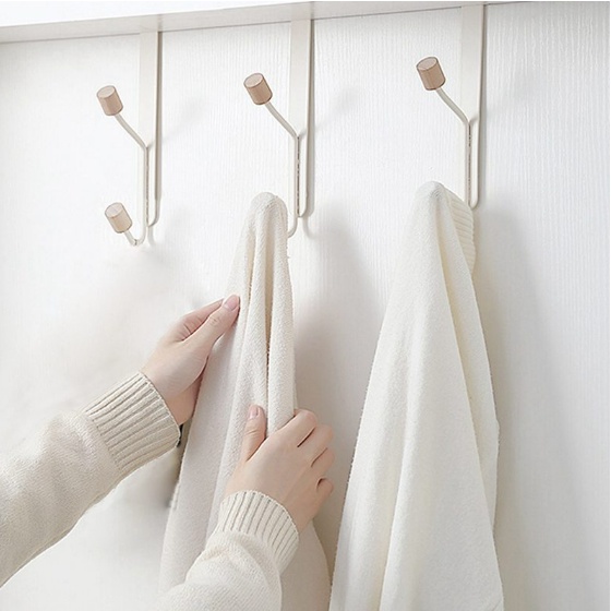 Bedroom Door Hanger Clothes Hanging Rack Plastic Home Storage Organization Hooks Over The Door
