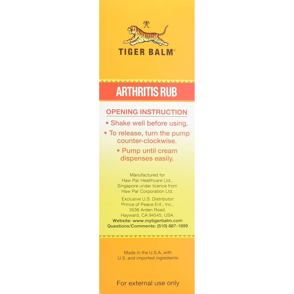 ☋Tiger Balm - Arthritis Tiger Balm Rub 4 Oz | Shopee Philippines