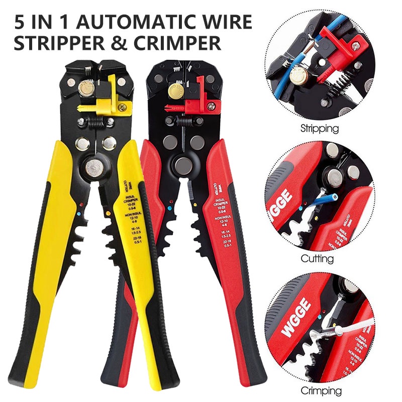 Upgrade Multifunctional Wire Stripper Crimper Cable Cutter Pliers Adjustable Wire Strippers And Crimping Tool I.788749048