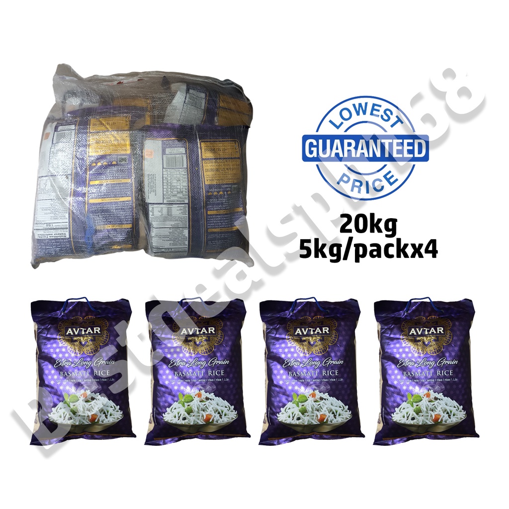 Avtar Extra Long Grain Basmati Rice 20KG Shopee Philippines