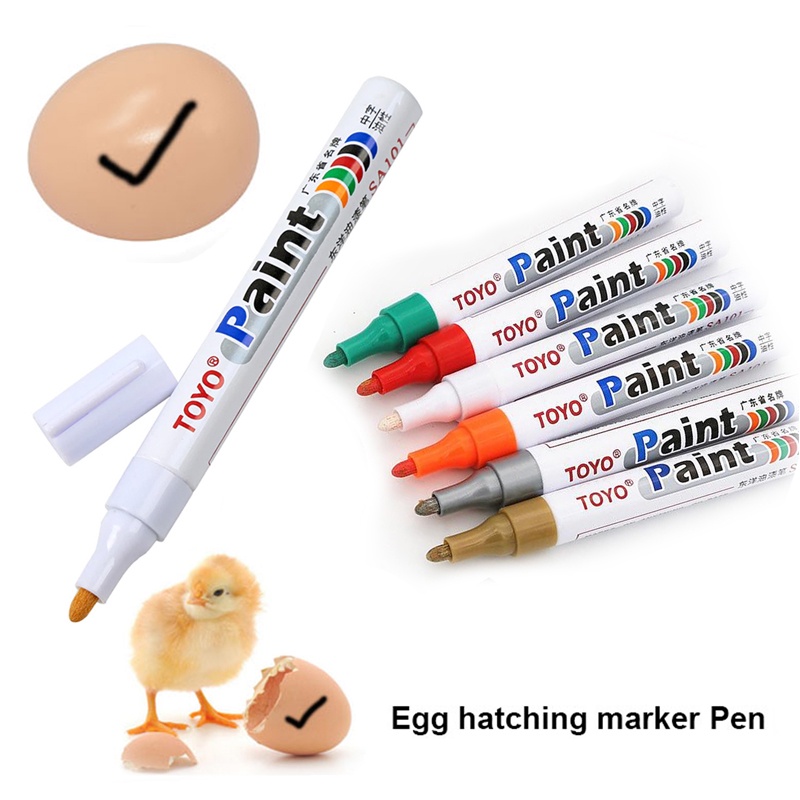 Egg Hatching Markers Pen Dry Quickly Permanent Paint Marker Pen for Egg ...