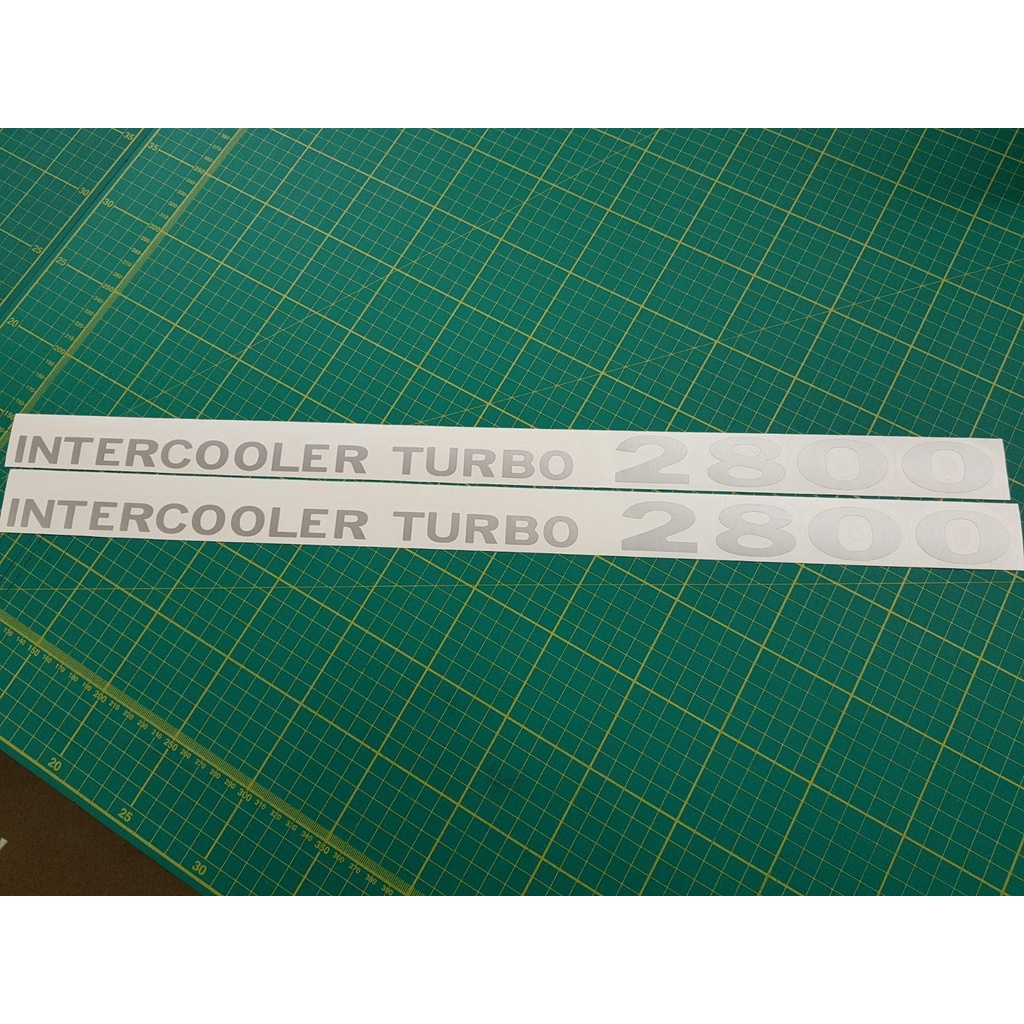 2Pcs/Set Mitsubishi Delica L300 Intercooler Turbo 2800 decals stickers