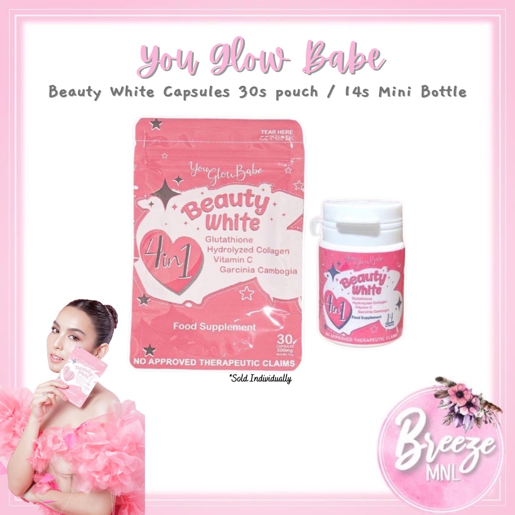 Authentic You Glow Babe Beauty White Collagen Glutathione Ygb Capsules Shopee Philippines