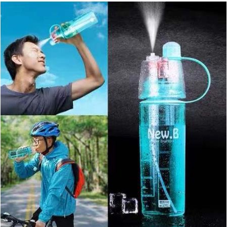 NEW BUTTON BOTTLE 600ml Drink BOTTLE Spray BOTTLE Sport Spray Water ...