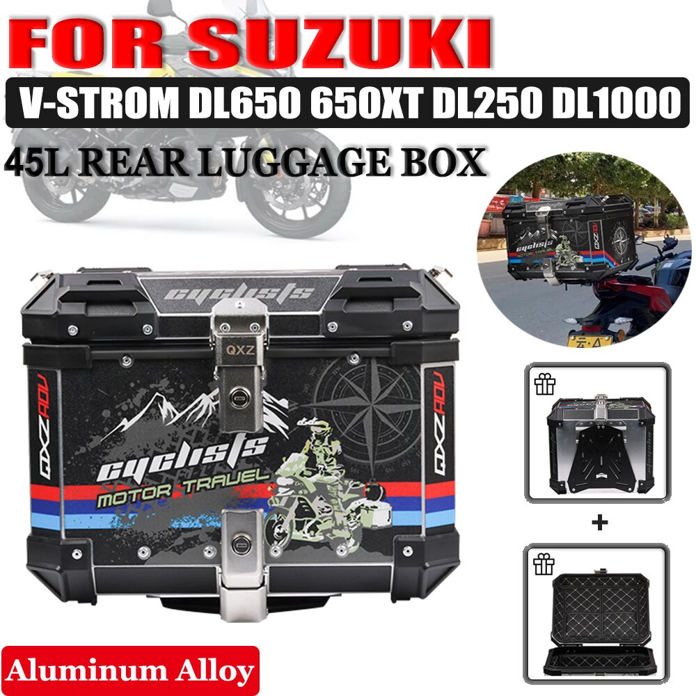For Suzuki V-STROM 650 XT DL650 DL250 DL1000 VSTROM Parts 45L Top Box ...