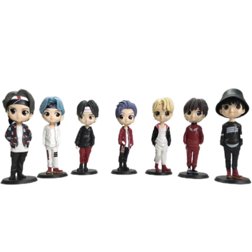 FIGURE SET QPOSKET BTS SET A 7IN1 FSQPBTS701 (16CM) | Shopee Philippines