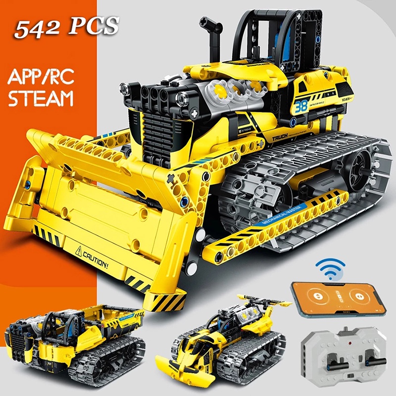 Technic Toys Bulldozer Model App RC Technic Building Blocks 3 IN 1