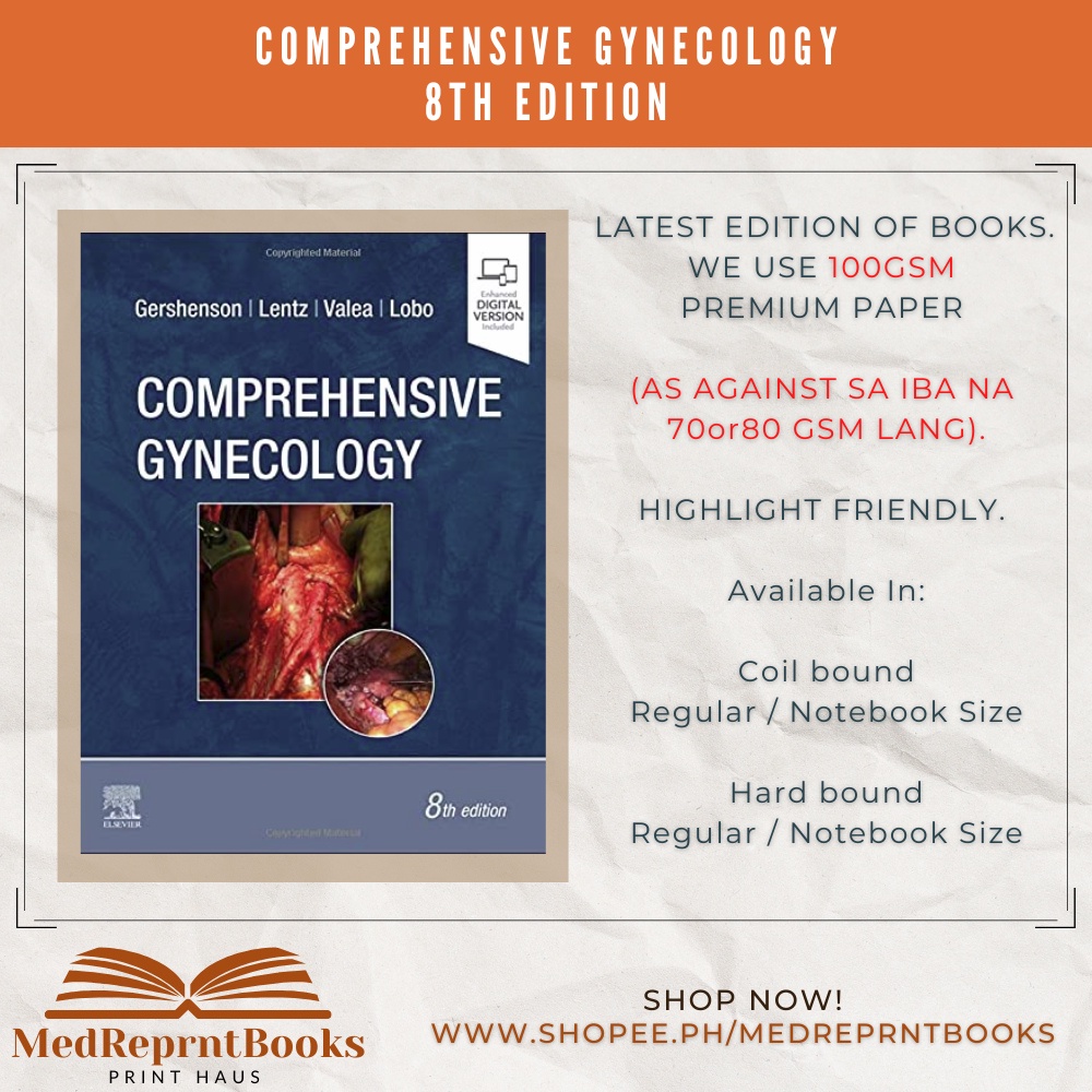 COMPREHENSIVE GYNECOLOGY 8TH EDITION | Shopee Philippines