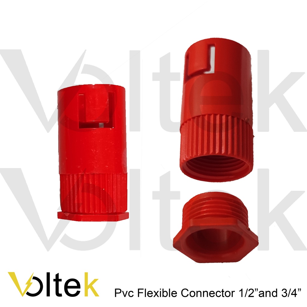 PVC orange Flexible connector 1/2 and 3/4 flex connector for electrical