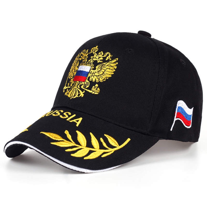 Explosive Russian Emblem Flag Embroidered Baseball Cap Outdoor Sports ...