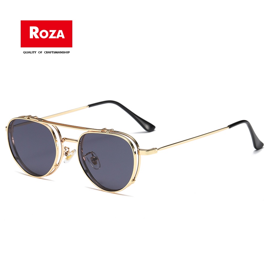 ROZA Sunglasses Women Spectacle Glasses Eyewear Retro Sunglasses  Accessories Women Fashion UV Shades Sunglasses Men RZ1379