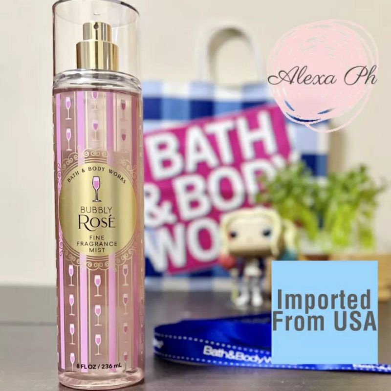 Imported From Usa Bath And Body Works Bubbly Rose Fine Fragrance Mist 236 Ml Shopee Philippines