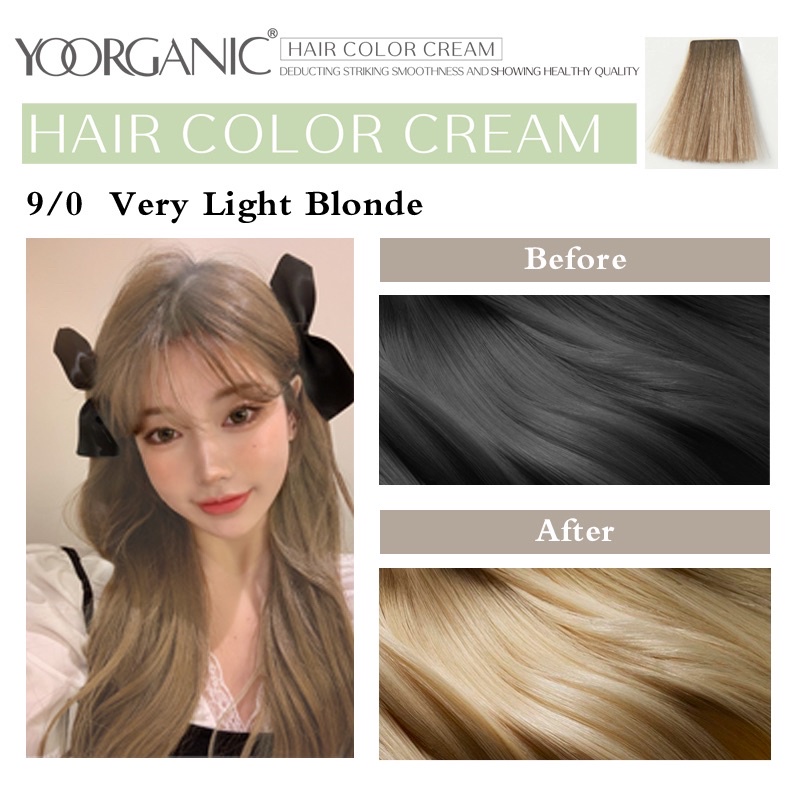 Yoorganic Hair Color Cream (Natural, Blonde, Copper, Funkey Colors ...