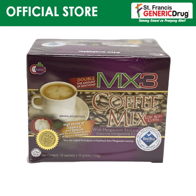 MX3 Coffee Mix Low Acid Coffee (10 Sachets) Shopee Philippines