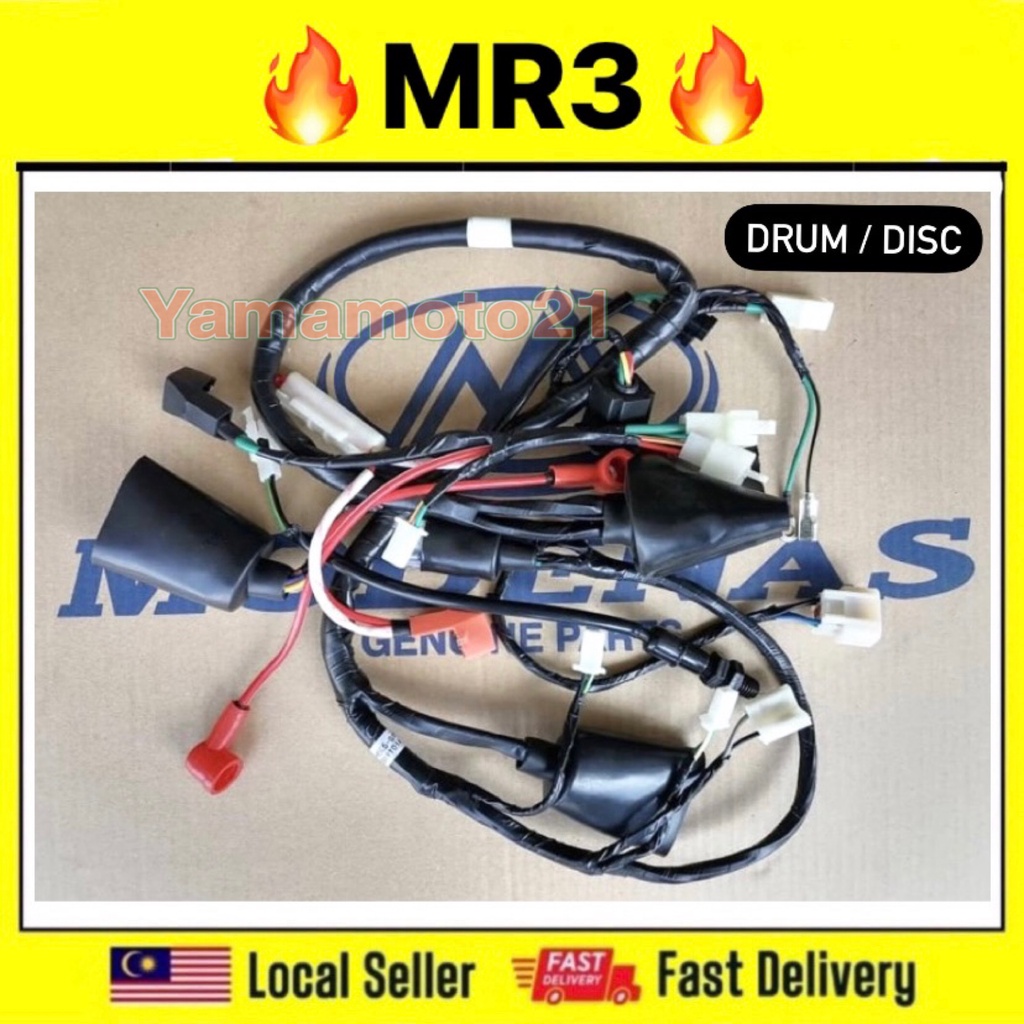 Modenas Mr3 Kriss 110 Mr3 Euro 3 Harness Body Wiring Set Disc Drum Local And Wire Wayar Wayaring 3422