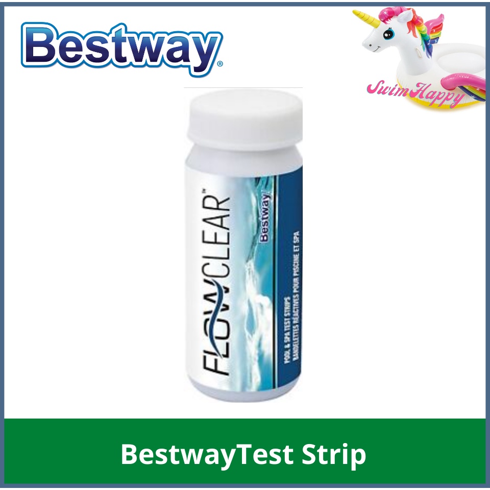 SwimHappy Bestway Flowclear Pool and Spa Chlorine and PH Test Strips 3