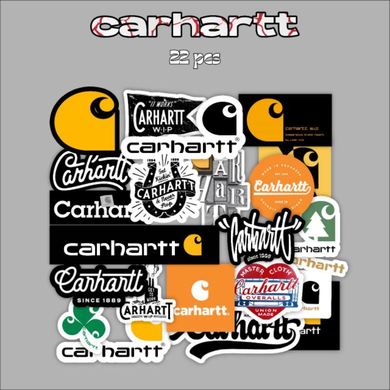 NEW STICKER PACKAGE CONTAINS 22 PCS CARHARTTTTT HIGH QUALITY WATERPROOF ...